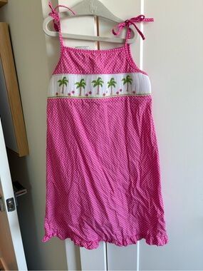 Palm Tree Smock Dress